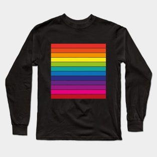 Rainbow Stripes Long Sleeve T-Shirt